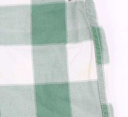 Tokyo Laundry Men's Green Checked Long Sleeve Cotton Shirt Size L