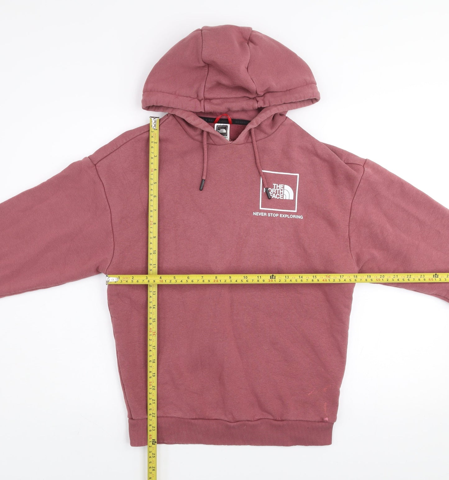 Womens UK Size S The North Face Pink Pullover Hoodie