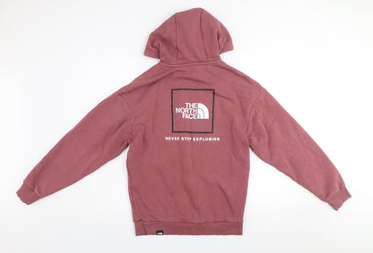 Womens UK Size S The North Face Pink Pullover Hoodie