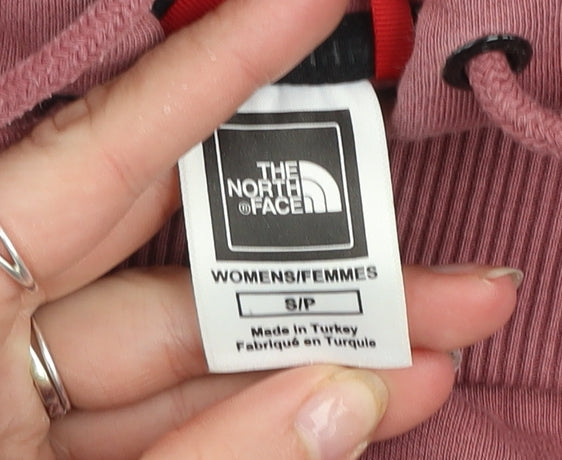 Womens UK Size S The North Face Pink Pullover Hoodie