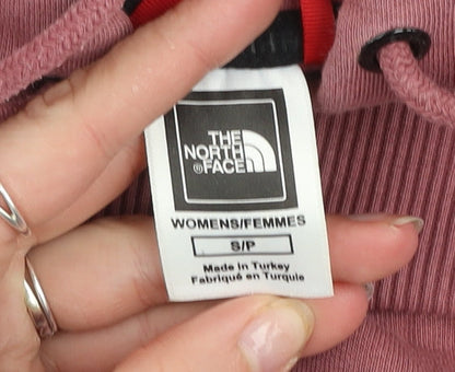 Womens UK Size S The North Face Pink Pullover Hoodie