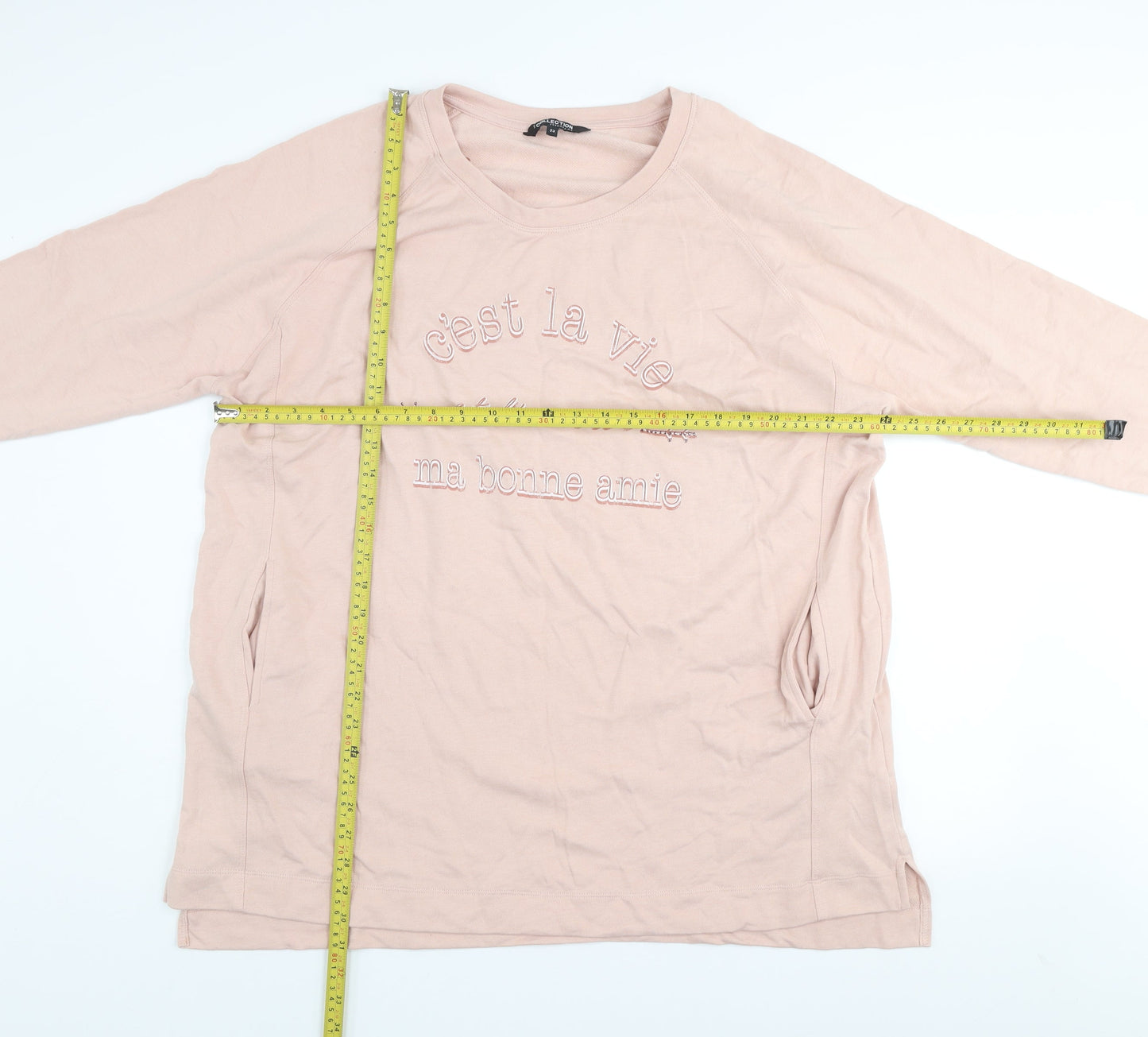 Womens UK Size 22 Debenhams Pink Pullover Sweatshirt