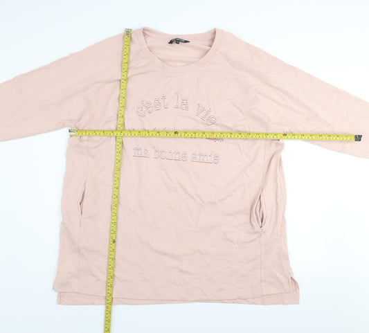 Womens UK Size 22 Debenhams Pink Pullover Sweatshirt
