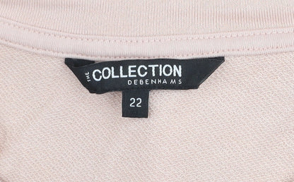Womens UK Size 22 Debenhams Pink Pullover Sweatshirt