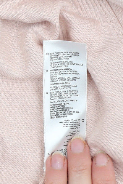 Womens UK Size 22 Debenhams Pink Pullover Sweatshirt
