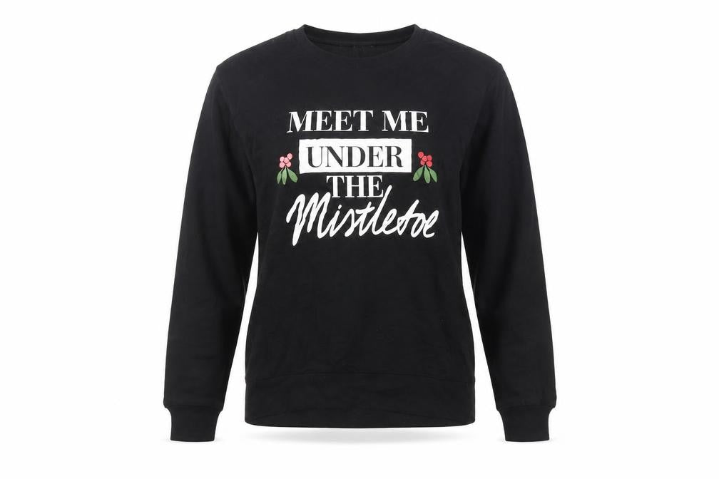 Womens UK Size XS H&M Black Pullover Sweatshirt