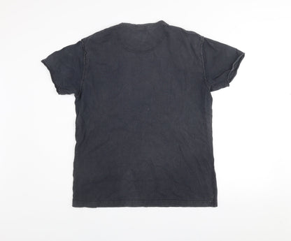 Revolutionary Graphic 'Wanted' T-Shirt Black Men’s L Vintage Style