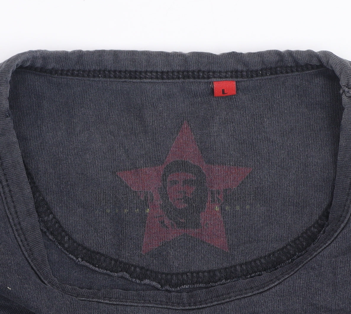 Revolutionary Graphic 'Wanted' T-Shirt Black Men’s L Vintage Style