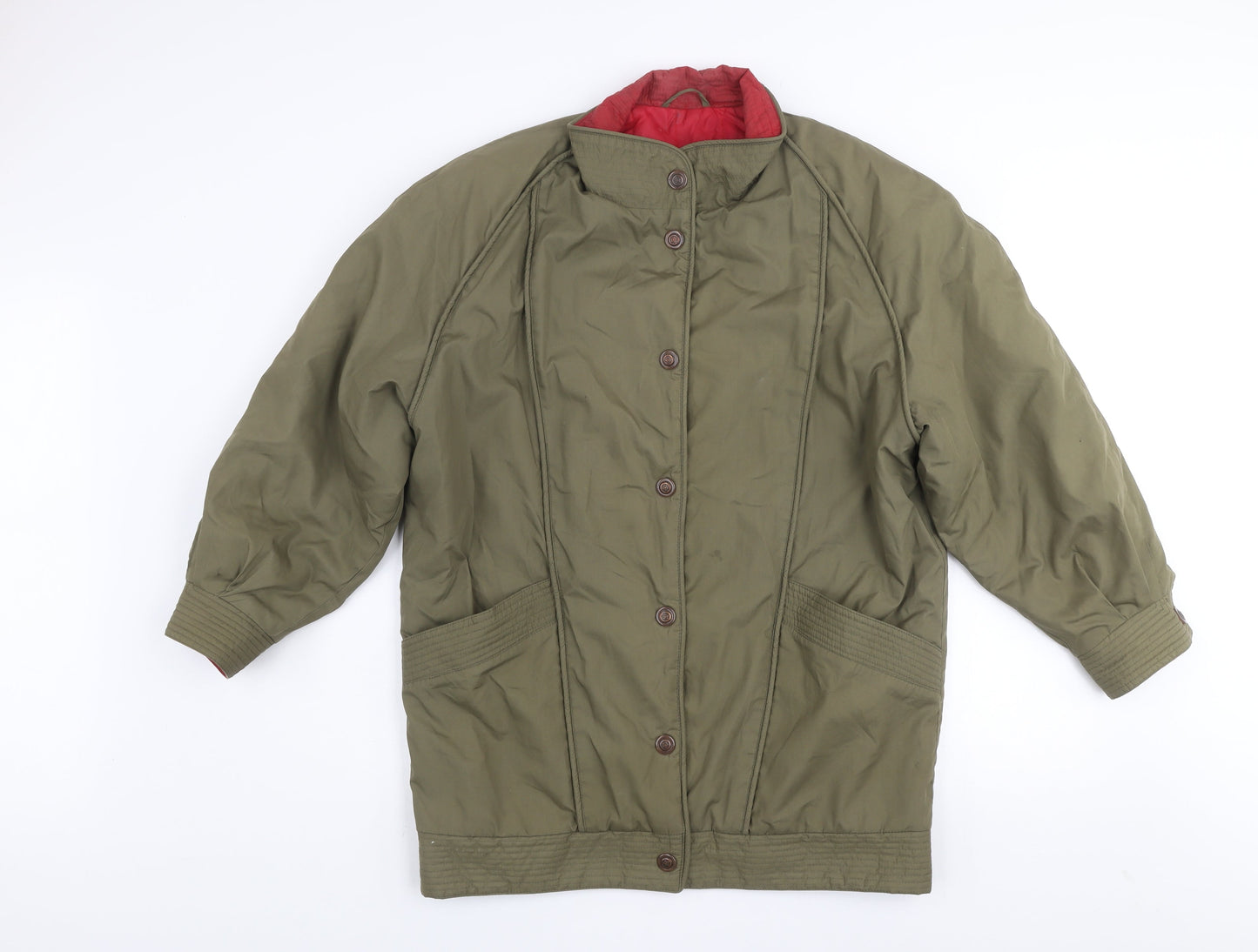 Womens UK Size 10 Rossetti Green Quilted Coat