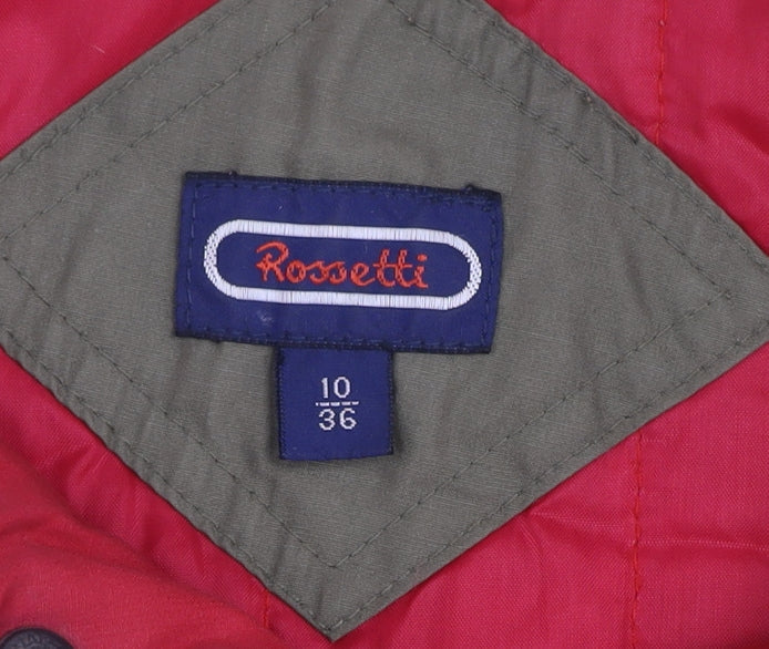 Womens UK Size 10 Rossetti Green Quilted Coat