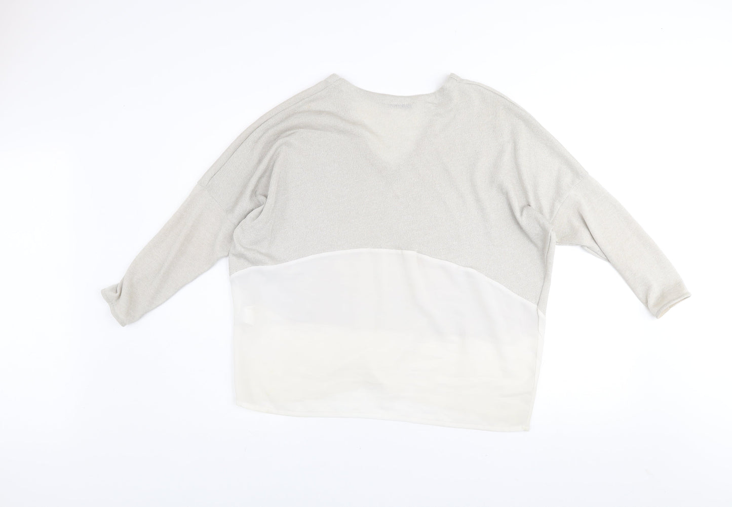 Womens UK Size M Zara Beige Pullover Jumper