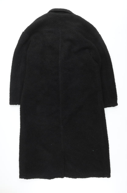 Womens UK Size M Another Influence Black Overcoat