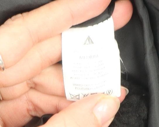 Womens UK Size M Another Influence Black Overcoat
