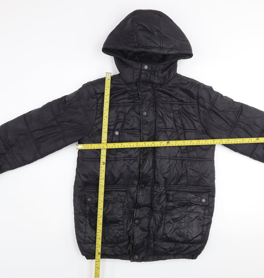 Boys UK Size 11-12 Years Firetrap Black Puffer Jacket