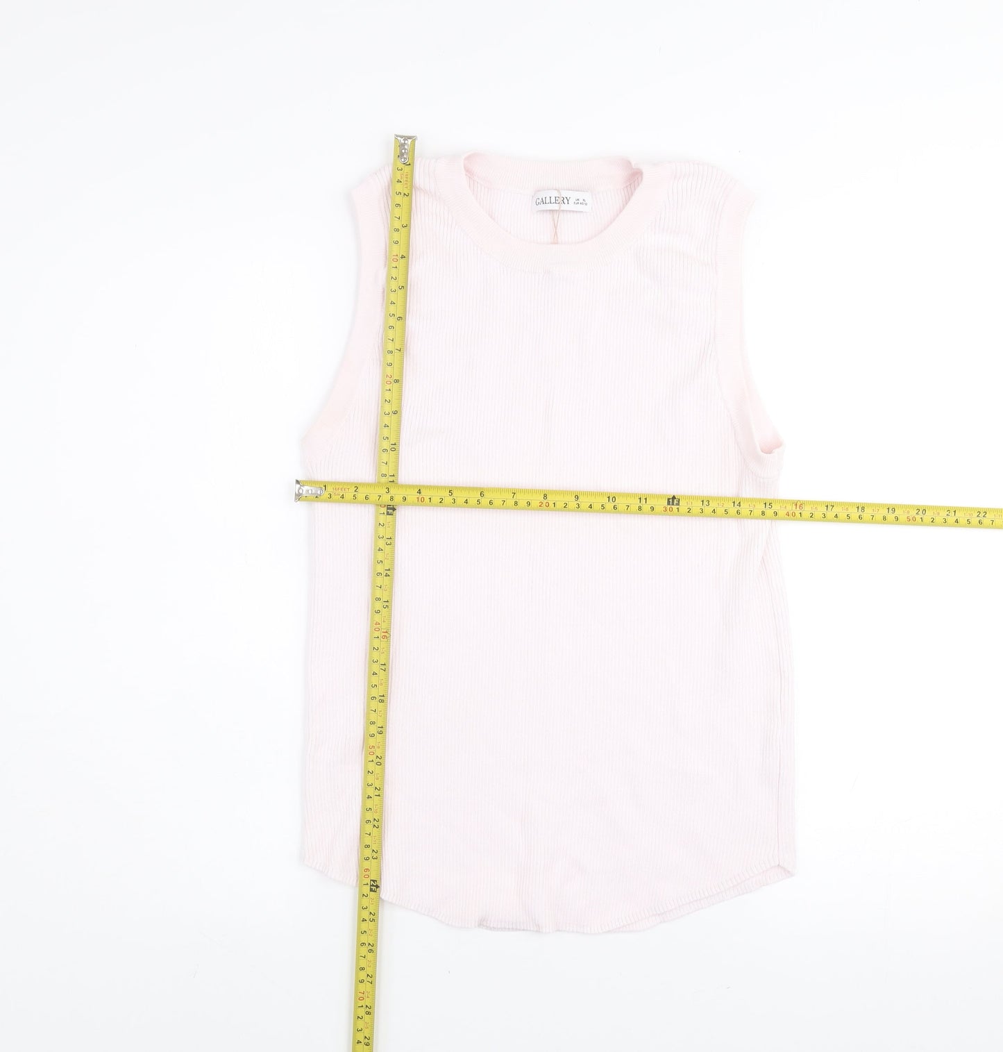 Gallery Women’s Ivory Sleeveless Knit Vest Jumper XL