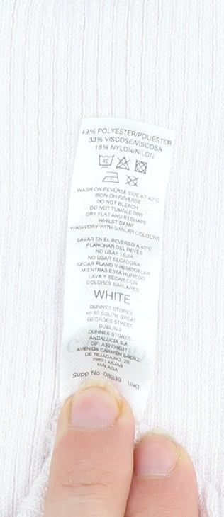 Gallery Women’s Ivory Sleeveless Knit Vest Jumper XL