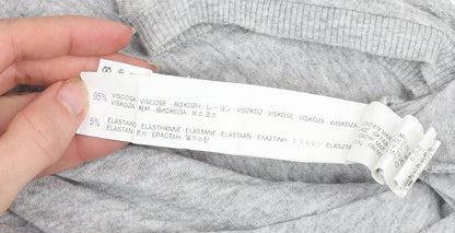 Womens UK Size 12 Zara Grey Pullover Jumper