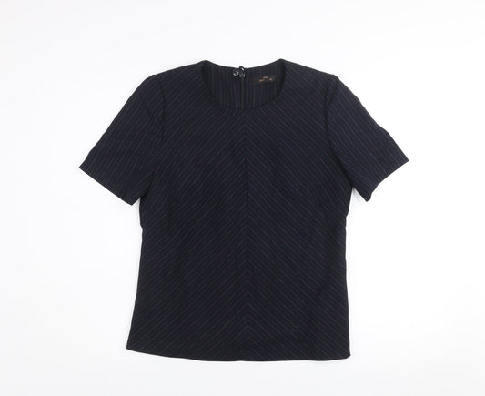 Womens UK Size 12 NEXT Black Basic Blouse