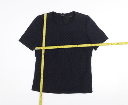 Womens UK Size 12 NEXT Black Basic Blouse