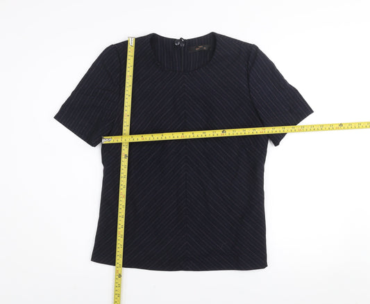 Womens UK Size 12 NEXT Black Basic Blouse