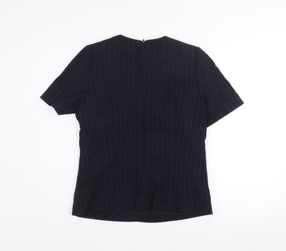 Womens UK Size 12 NEXT Black Basic Blouse