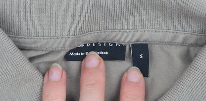 ASOS DESIGN Men’s Beige Polo Shirt M Slim Fit Stretch Cotton