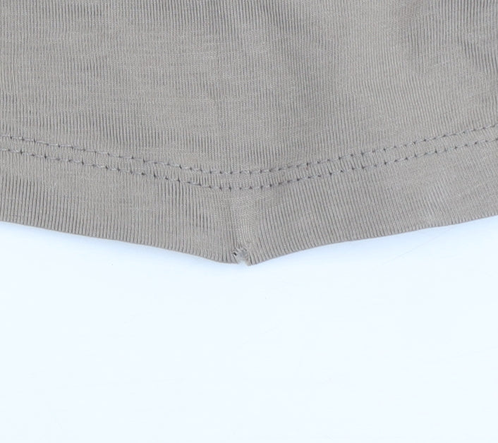 ASOS DESIGN Men’s Beige Polo Shirt M Slim Fit Stretch Cotton