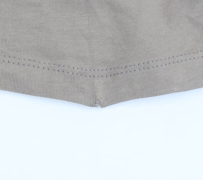 ASOS DESIGN Men’s Beige Polo Shirt M Slim Fit Stretch Cotton