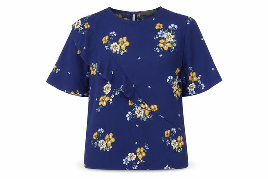Womens UK Size 10 Primark Blue Tunic Blouse