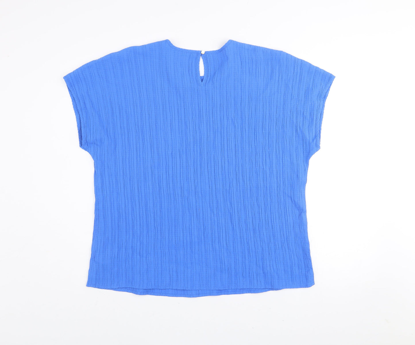 Womens UK Size L Dunnes Blue Basic Blouse