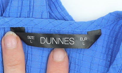Womens UK Size L Dunnes Blue Basic Blouse