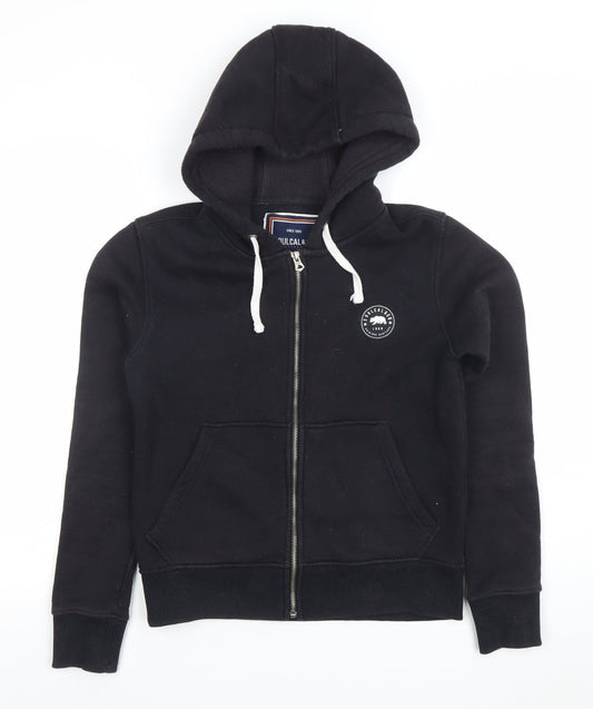 Womens UK Size 8 SoulCal & Co Black Full Zip Hoodie