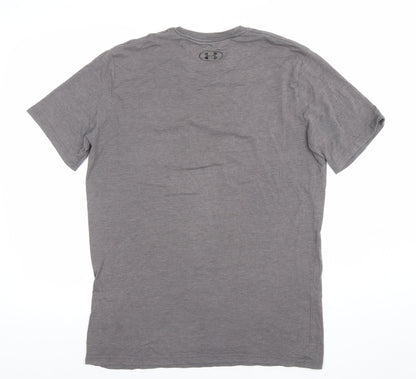 Under Armour Men's Grey HeatGear Loose Fit Short Sleeve T-Shirt M