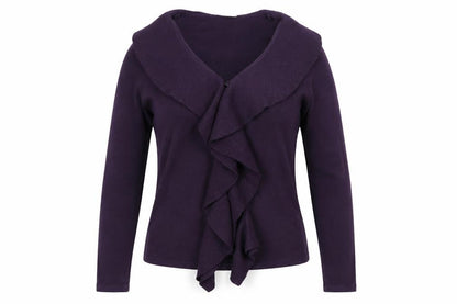 Womens UK Size 10 BHS Purple Cardigan Jumper