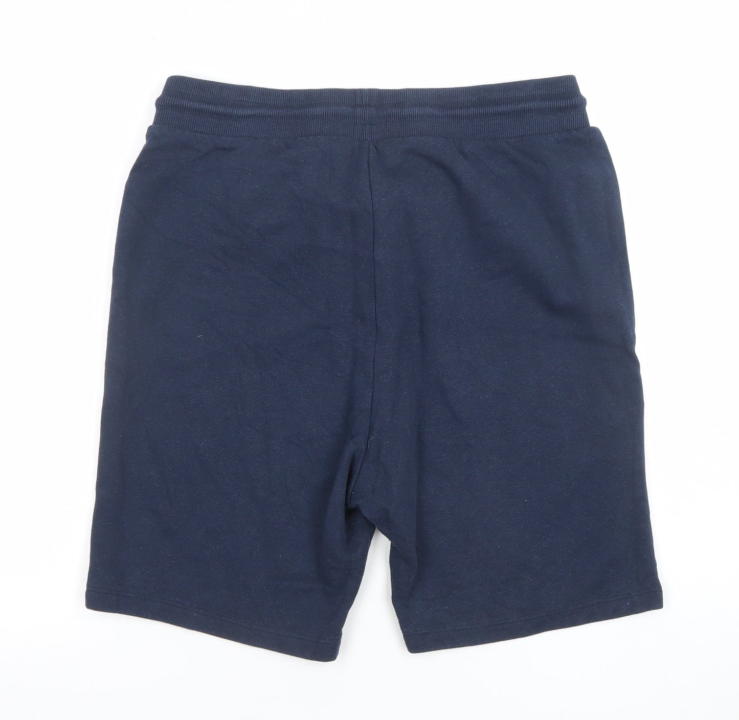 Jack & Jones Men's Blue Sweat Shorts M Elastic Waist Casual