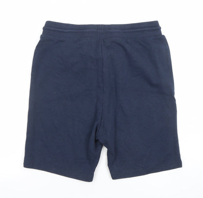 Jack & Jones Men's Blue Sweat Shorts M Elastic Waist Casual