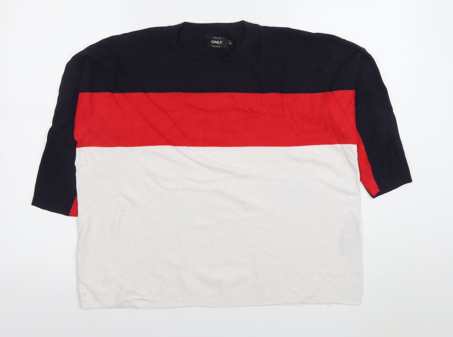 Womens UK Size XL Only Multicoloured Basic T-Shirt