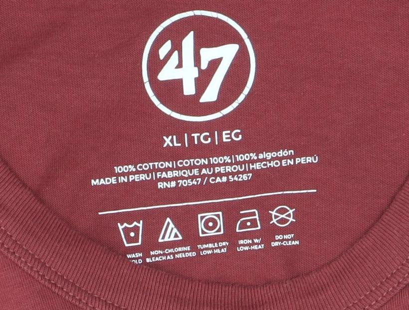 ’47 Men’s Red Boston College Eagles XL Cotton Graphic T-Shirt