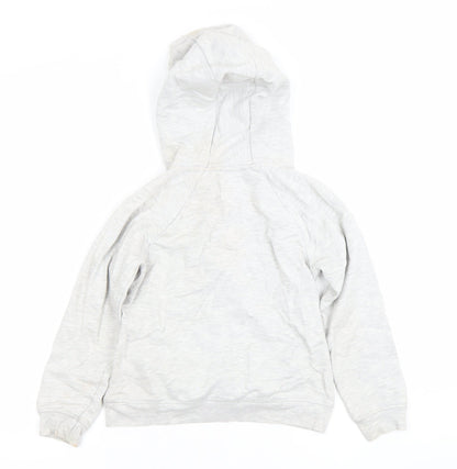 Girls UK Size 7-8 Years Mintie by Mini Melini Grey Pullover Hoodie