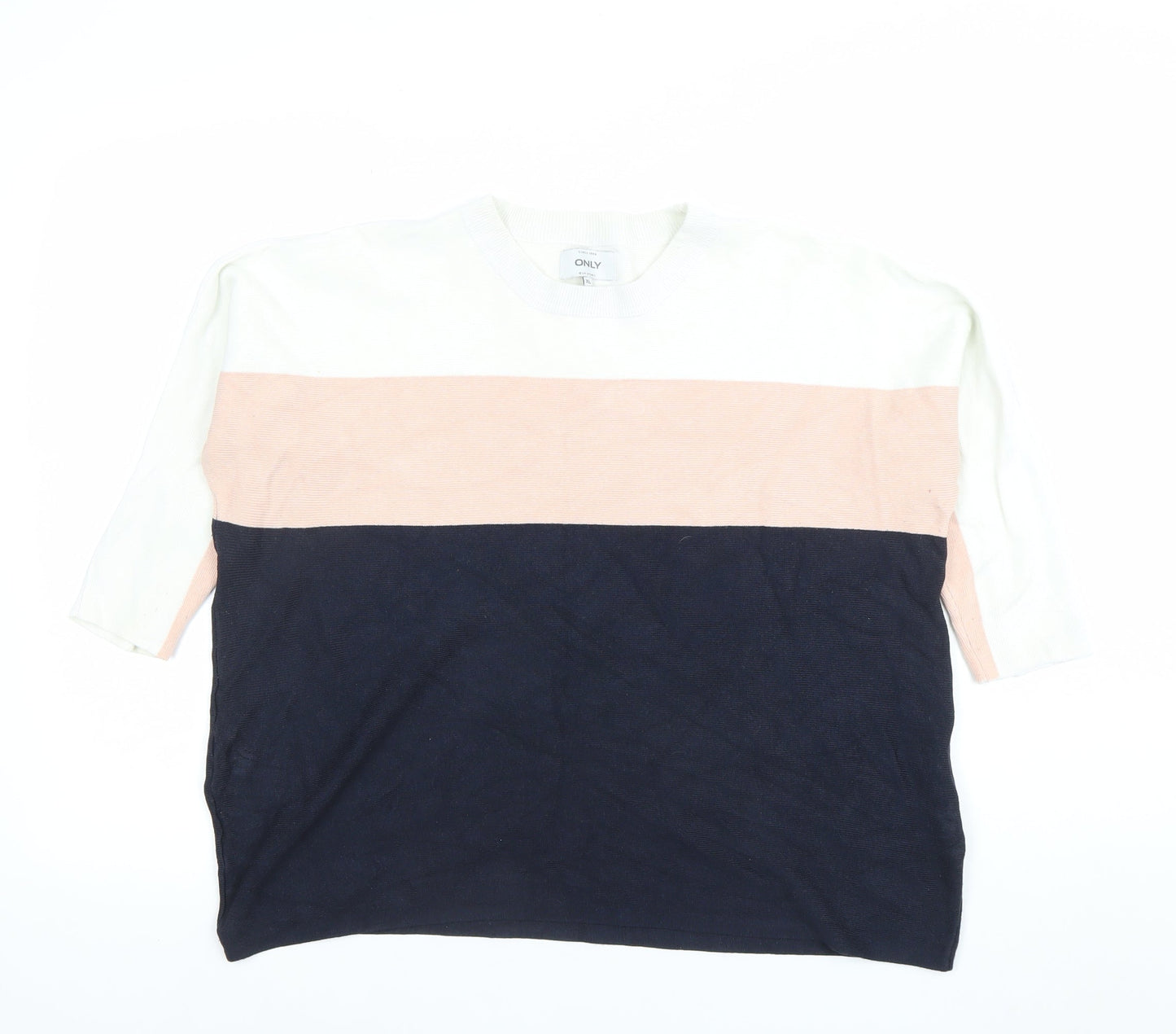 Womens UK Size XL Only Multicoloured Jersey T-Shirt