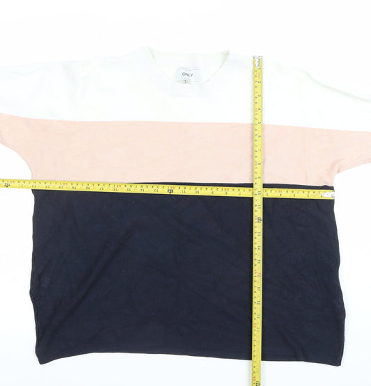 Womens UK Size XL Only Multicoloured Jersey T-Shirt