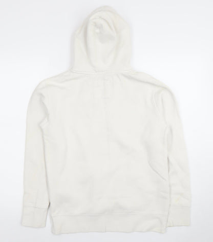Womens UK Size S Pull & Bear White Pullover Hoodie