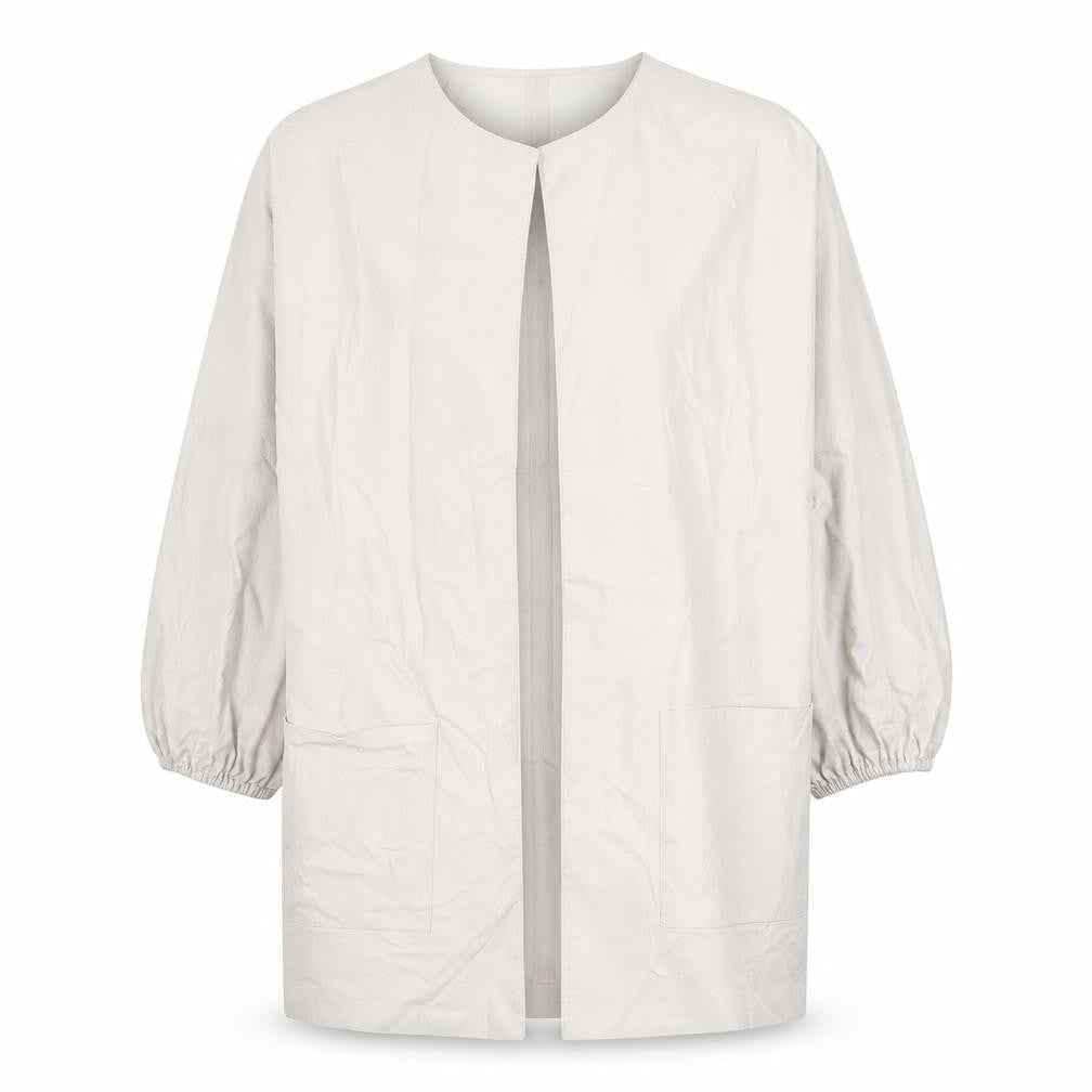 Womens UK Size S Zara White Overcoat