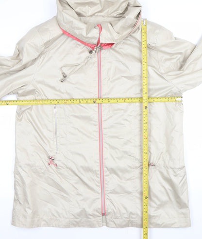 Womens UK Size L FRANZTEX Beige Rain Coat