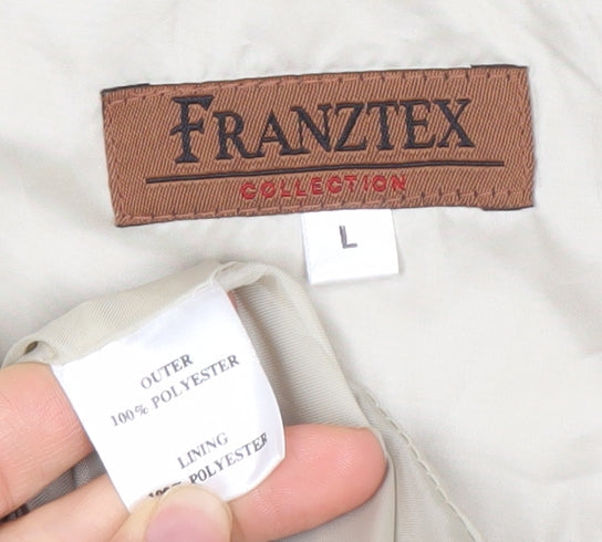 Womens UK Size L FRANZTEX Beige Rain Coat