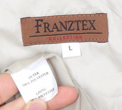 Womens UK Size L FRANZTEX Beige Rain Coat