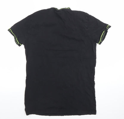 Mens UK Size XS Pre London Black  T-Shirt