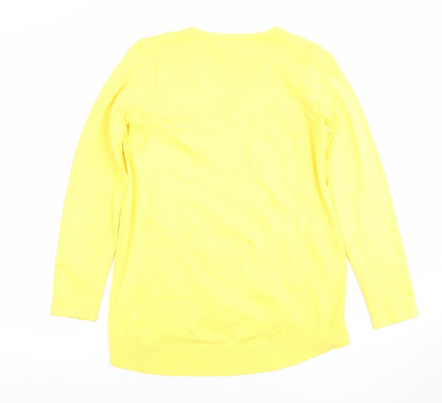 Womens UK Size S Savida Yellow Basic Blouse