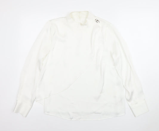 Womens UK Size 10 SAVIDA White Camisole Blouse