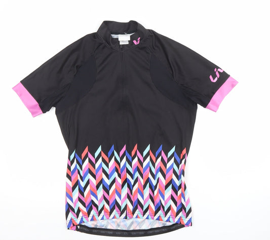 Womens UK Size M Liv Black Cycling T-Shirt